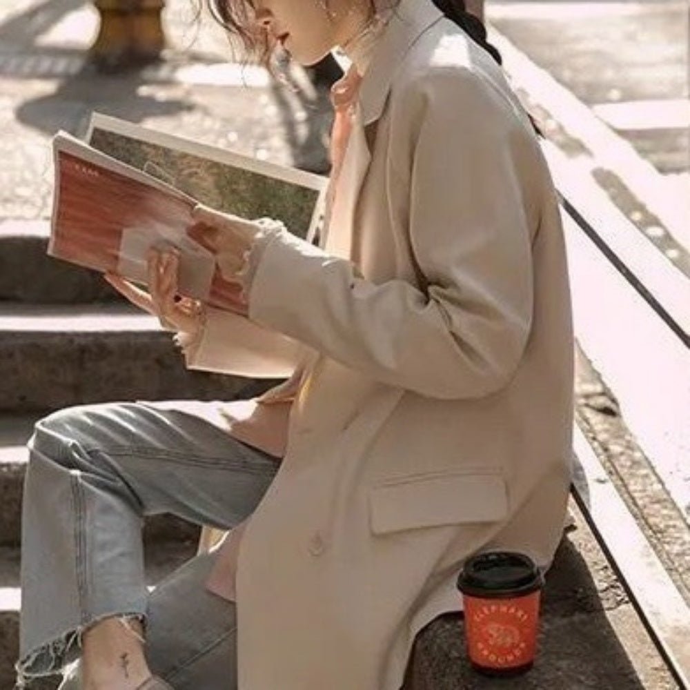 シンプルダブルブレストジャケット｜オフィスカジュアル レディース 通販【ミレジェネ】