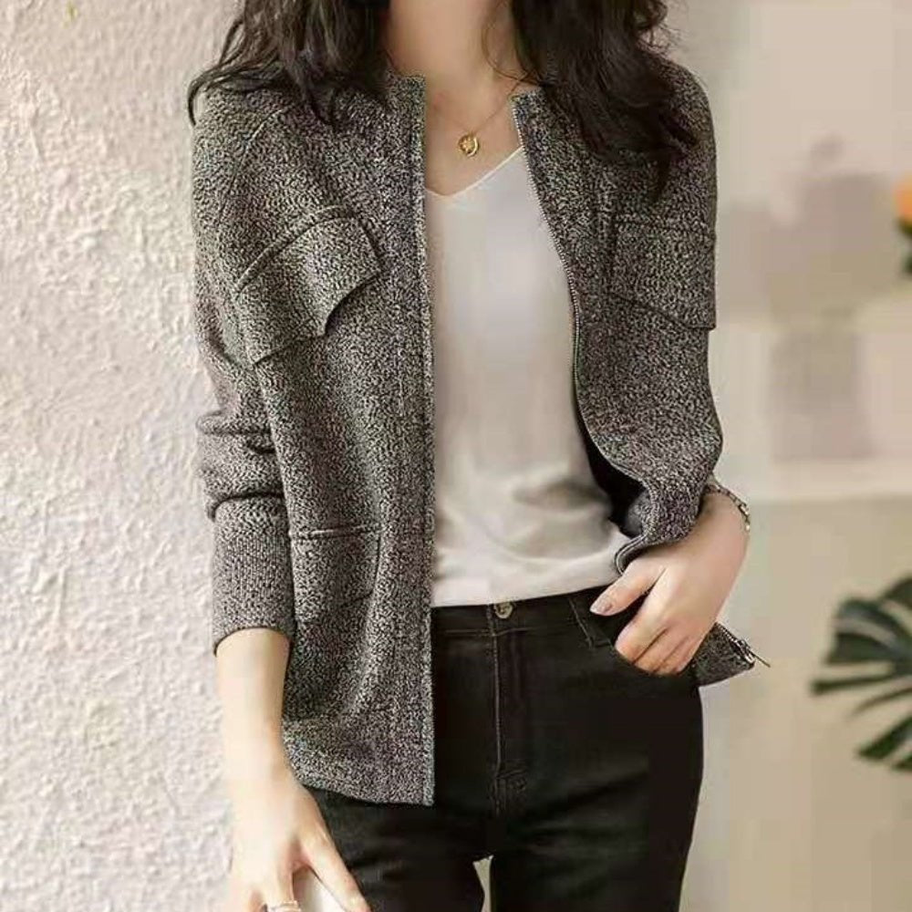 スタンドネックジッパージャケット