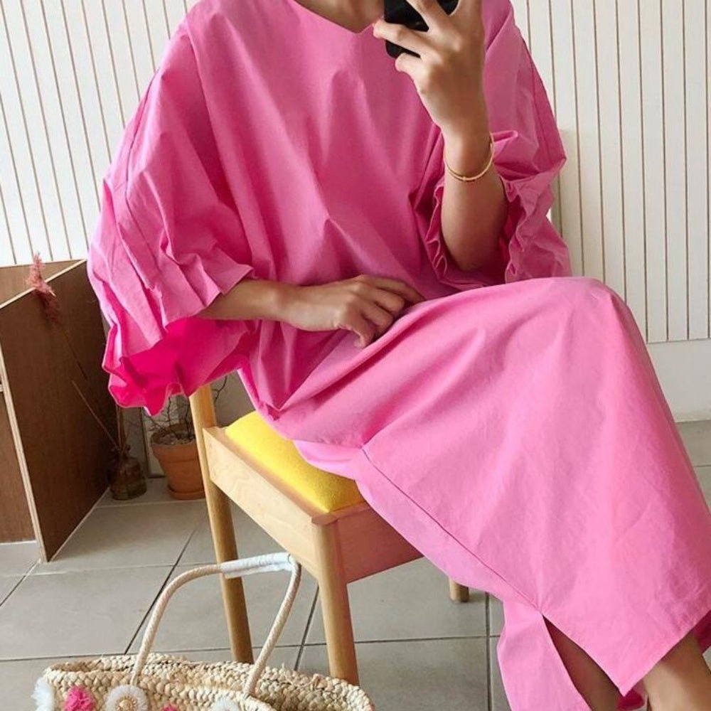 ボリュームスリーブオーバーサイズワンピース - Millennial Generation