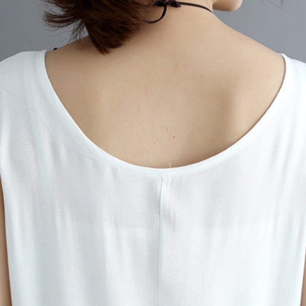 フロントボタンノースリーブマキシワンピース - Millennial Generation