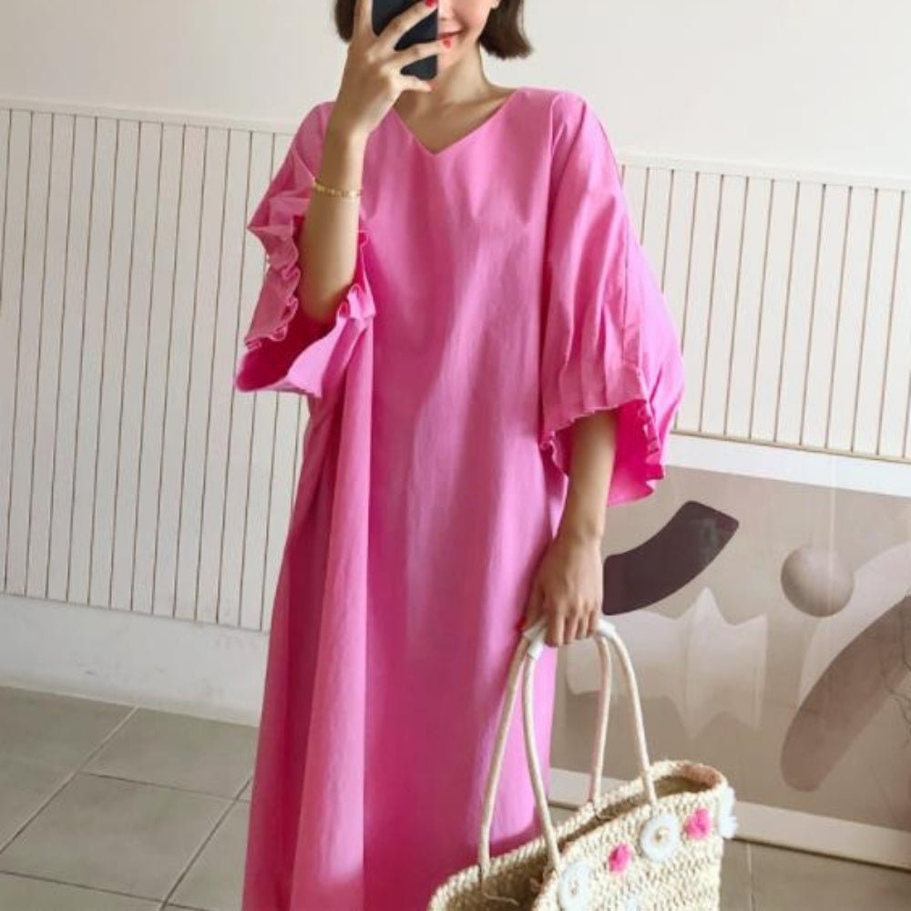 ボリュームスリーブオーバーサイズワンピース - Millennial Generation