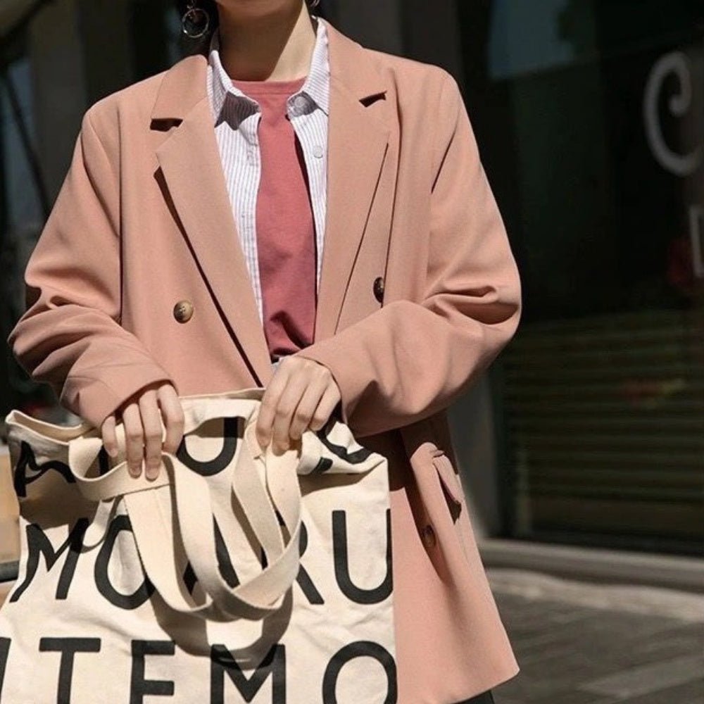 シンプルダブルブレストジャケット｜オフィスカジュアル レディース 通販【ミレジェネ】