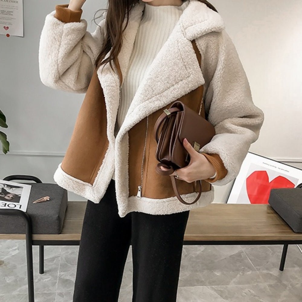 スエードボアムートンジャケット｜オフィスカジュアル レディース 通販