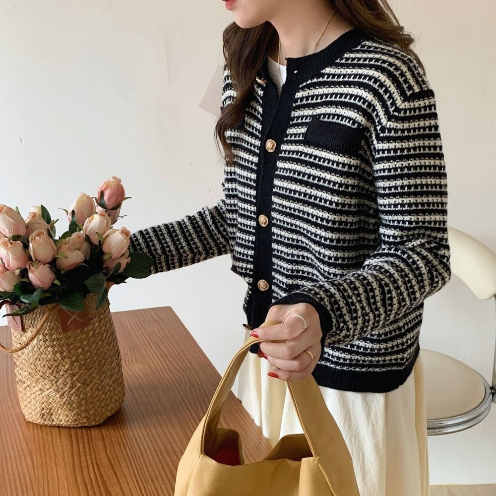 【美品✨】アドーア　ツイードライクニットカーディガン ツイードライクニットカーディガン｜オフィスカジュアル レディース