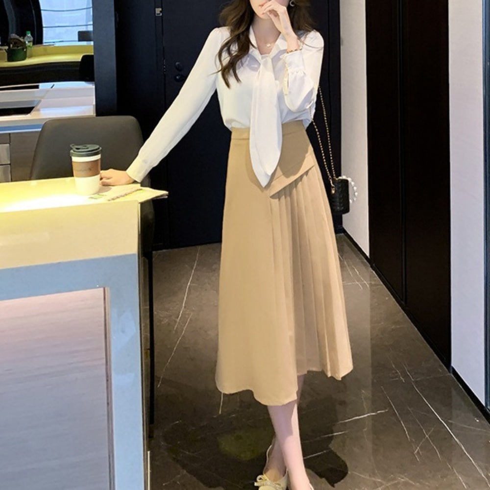 アシメプリーツスカート