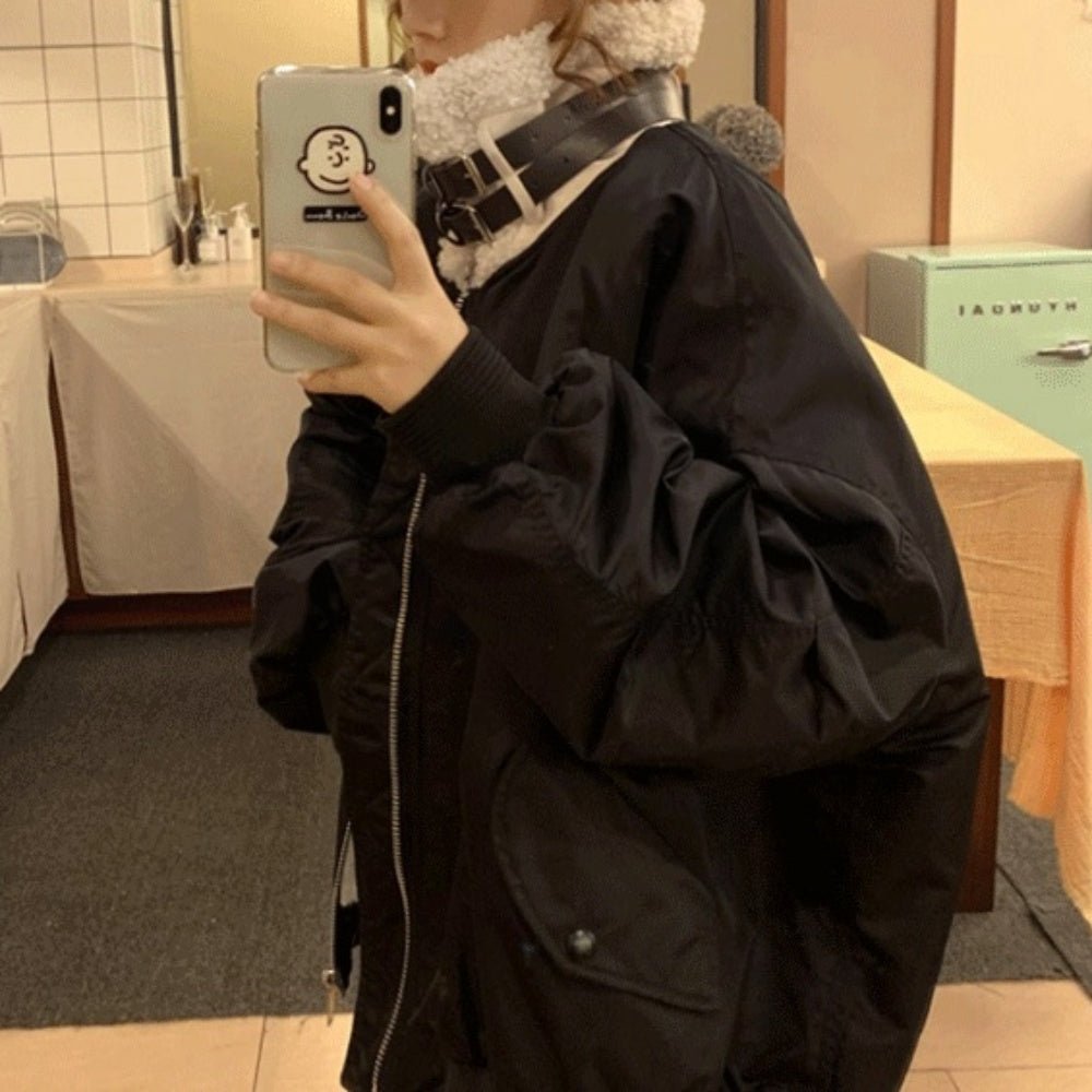 ネックベルトオーバーサイズブルゾン