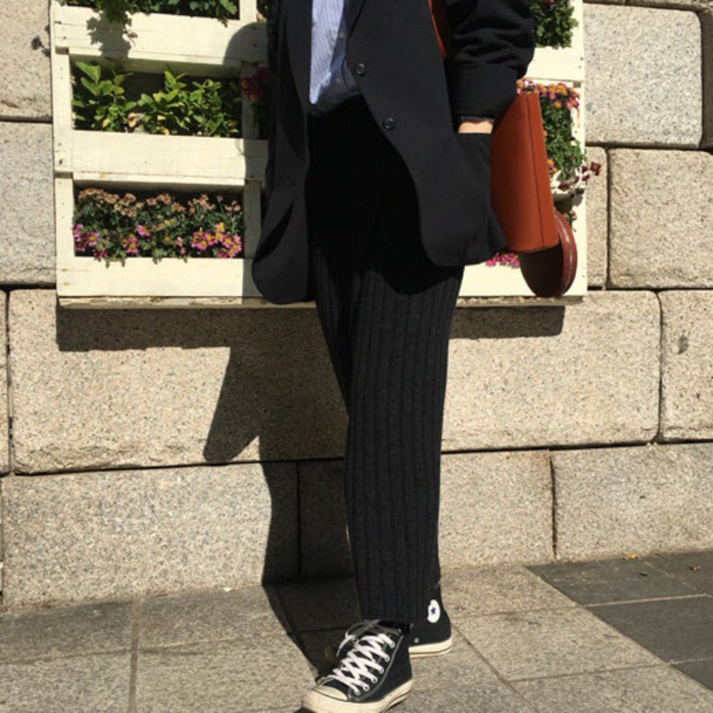 ハイスリットリブニットロングスカート - Millennial Generation