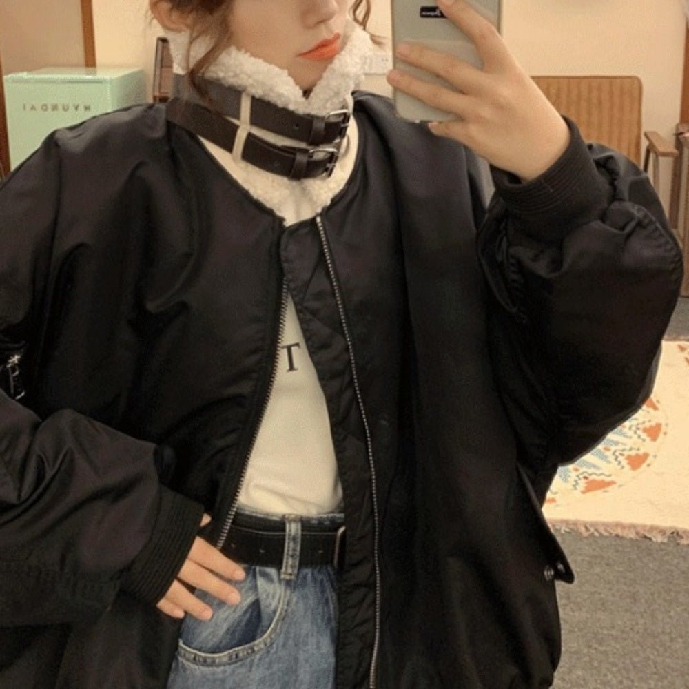 ネックベルトオーバーサイズブルゾン