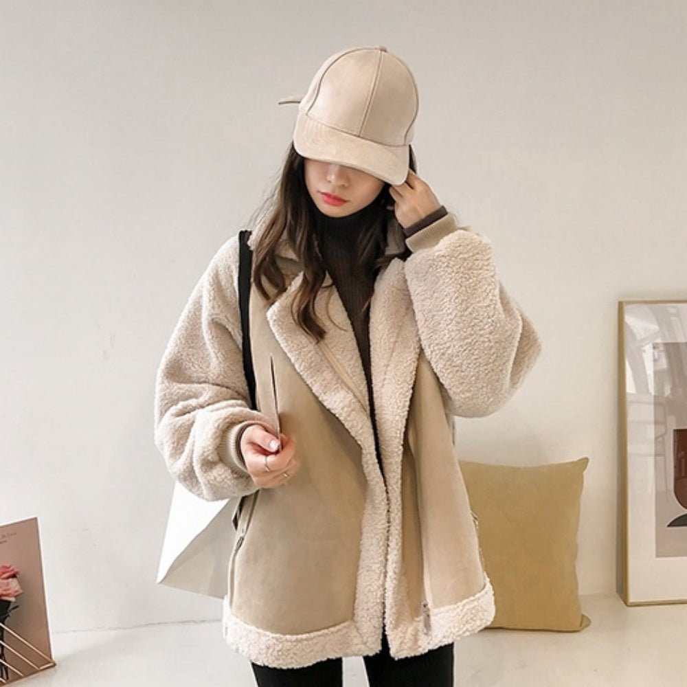 スエードボアムートンジャケット｜オフィスカジュアル レディース 通販