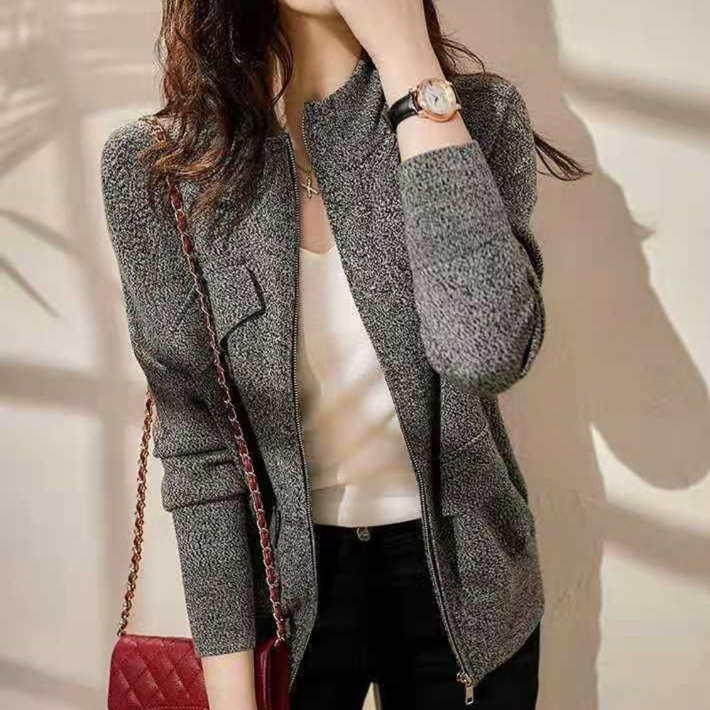 スタンドネックジッパージャケット