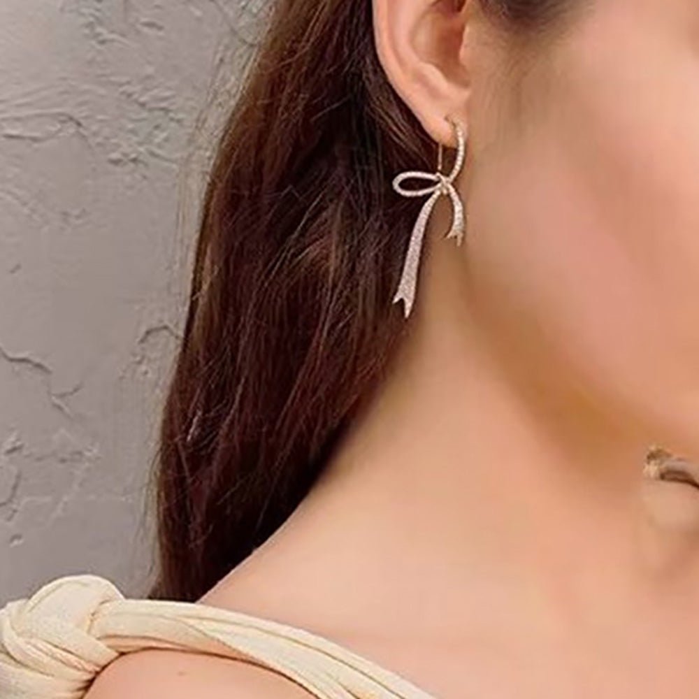 リボンモチーフピアス｜オフィスカジュアル レディース 通販【ミレジェネ】