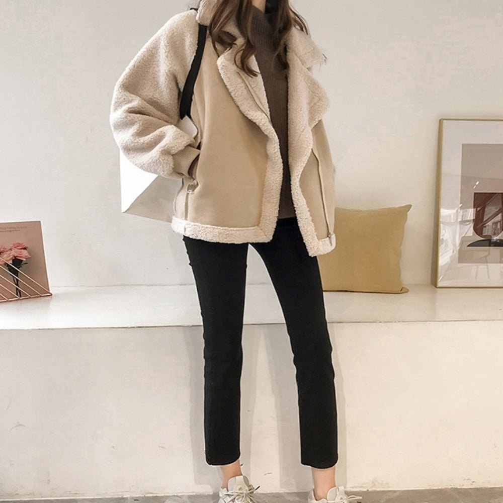 スエードボアムートンジャケット｜オフィスカジュアル レディース 通販