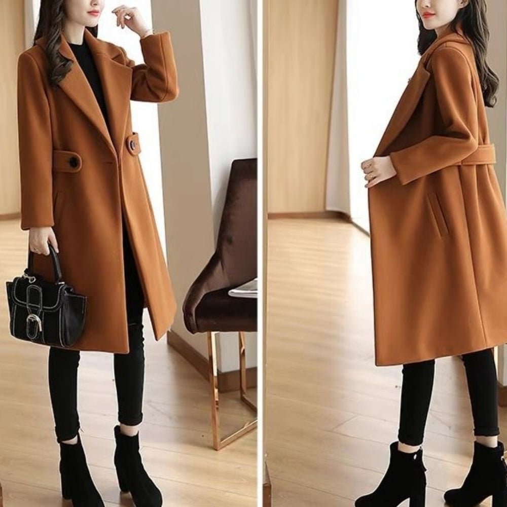 美品 Louere ウエストシェイプフレアチェスターコート M 426】ウエストシェイプフレアチェスターコート | Louere (ルエレ