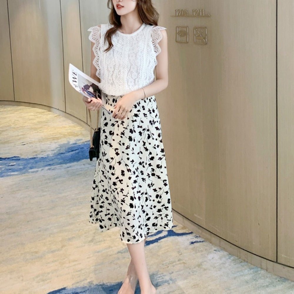 総レースノースリーブトップス｜オフィスカジュアル レディース 通販【ミレジェネ】