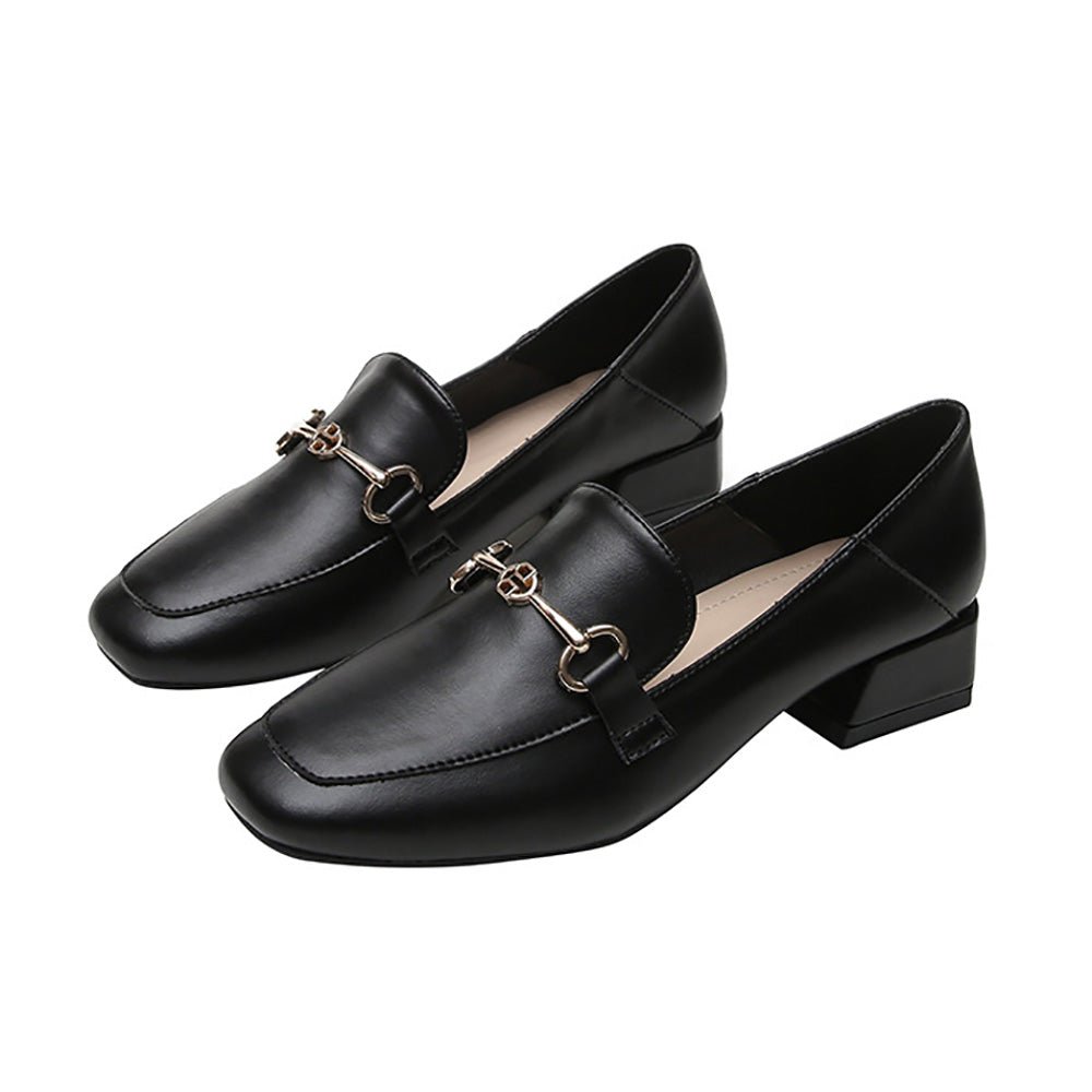 エコレザースクエアローファー エコレザービットローファー｜オフィスカジュアル レディース 通販