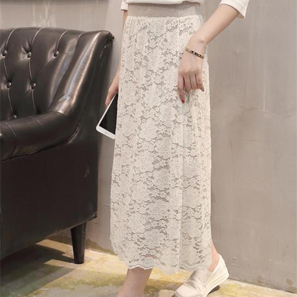 レースリバーシブルロングスカート｜オフィスカジュアル レディース 通販【ミレジェネ】