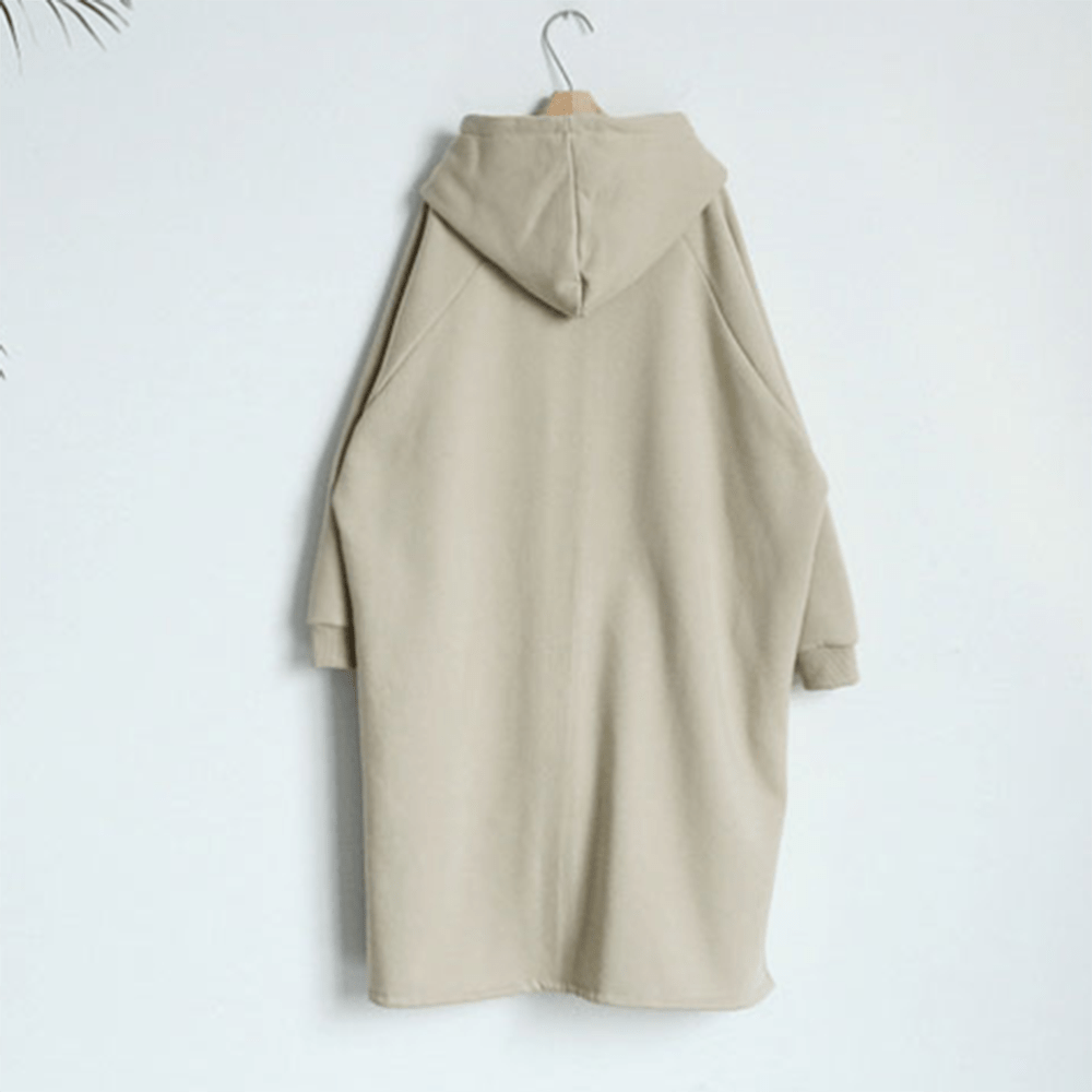 スウェットロングパーカーカーディガン