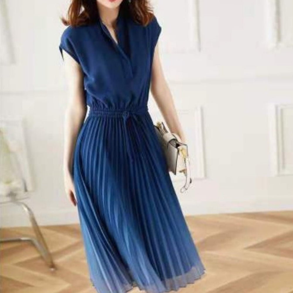 【Phase Eight 】パープルグラデーション プリーツワンピース pd3427-2.jpg