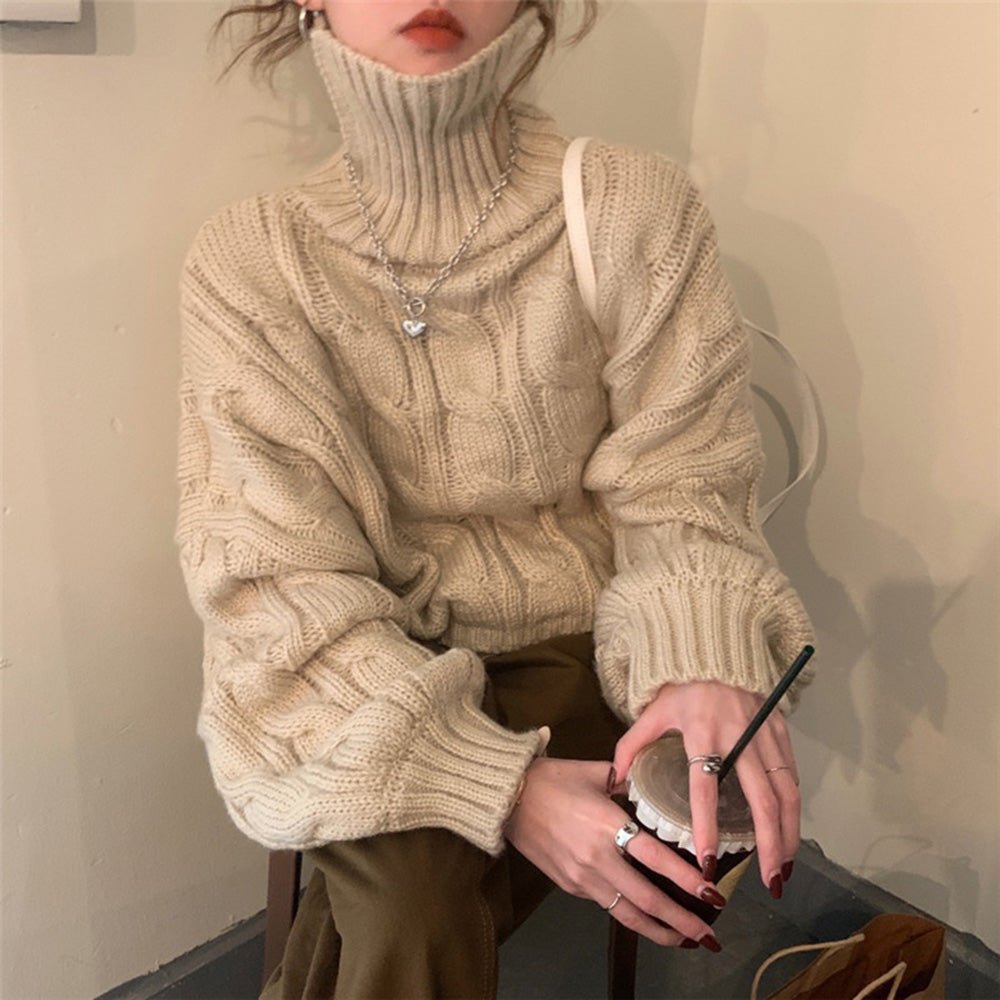 ざっくりタートルネックニット｜オフィスカジュアル レディース 通販