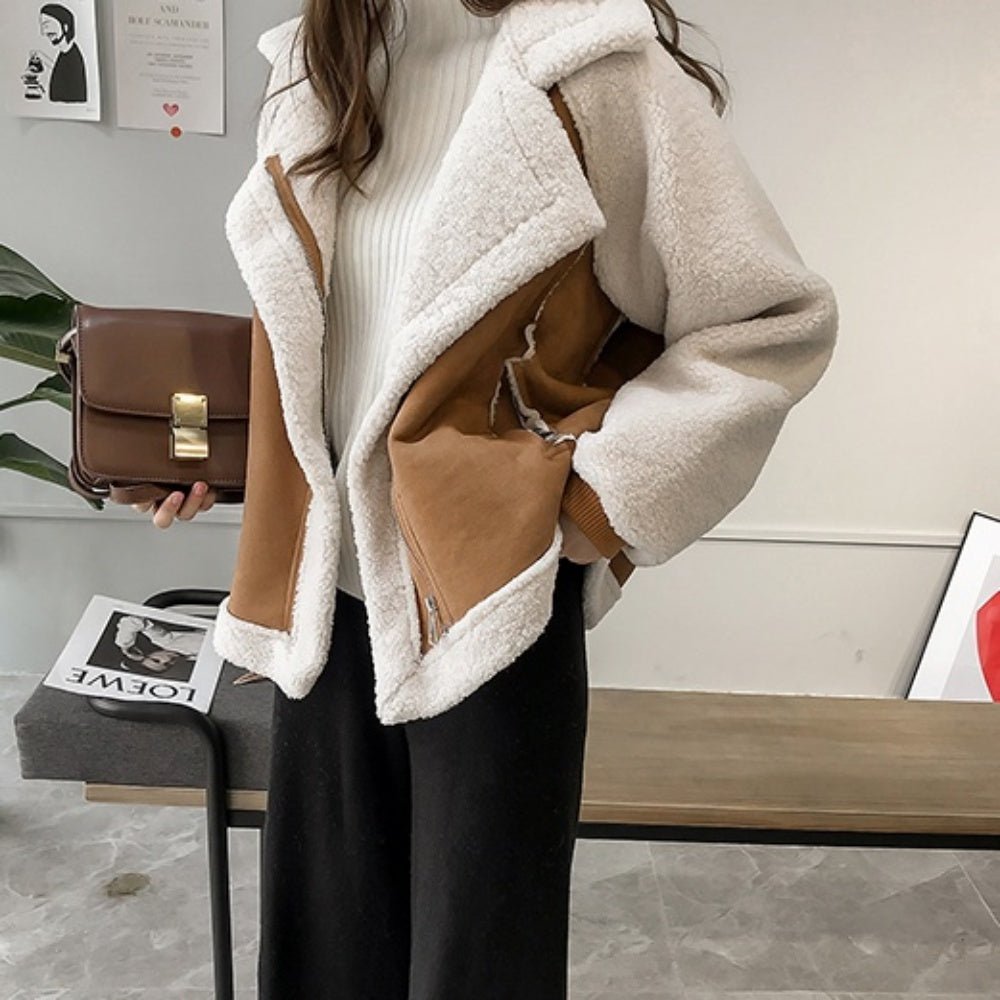 スエードボアムートンジャケット｜オフィスカジュアル レディース 通販