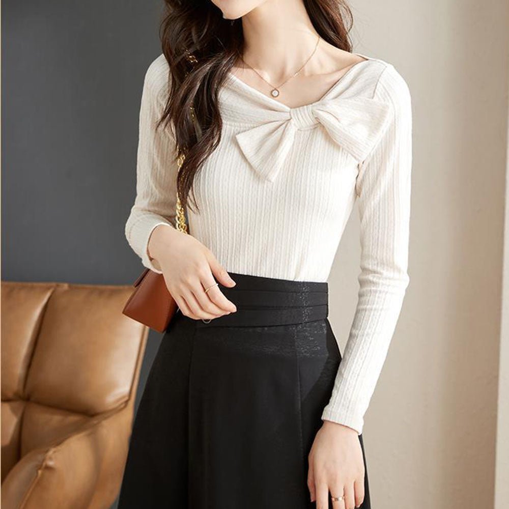 Apuweiser-riche リボンデザインカットソー リボンデザインカットソー｜オフィスカジュアル レディース 通販