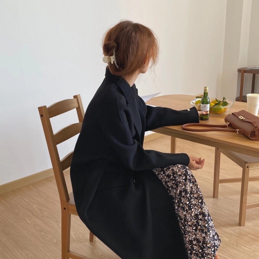 ダブルボタンロングコート｜オフィスカジュアル レディース 通販【ミレジェネ】