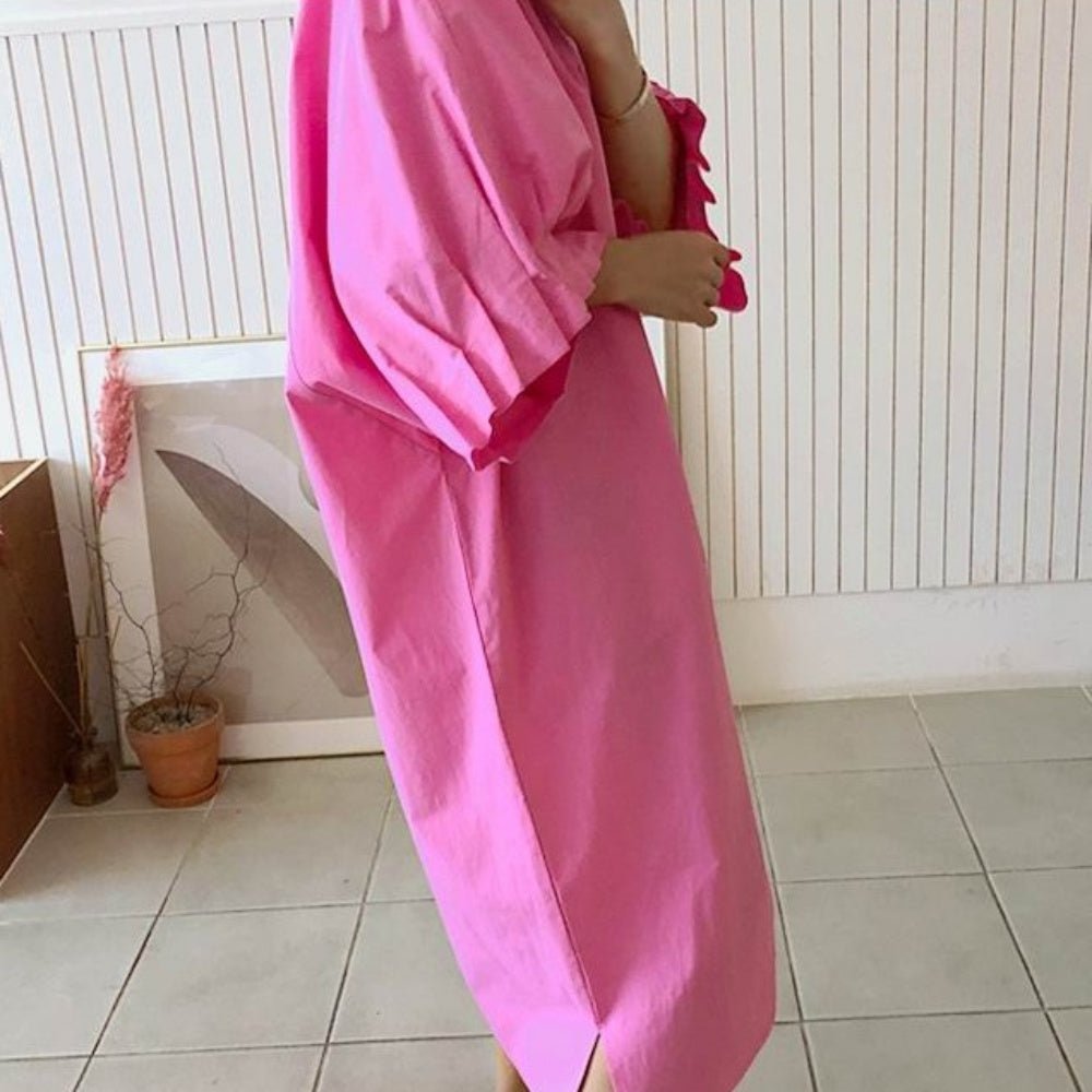 ボリュームスリーブオーバーサイズワンピース - Millennial Generation