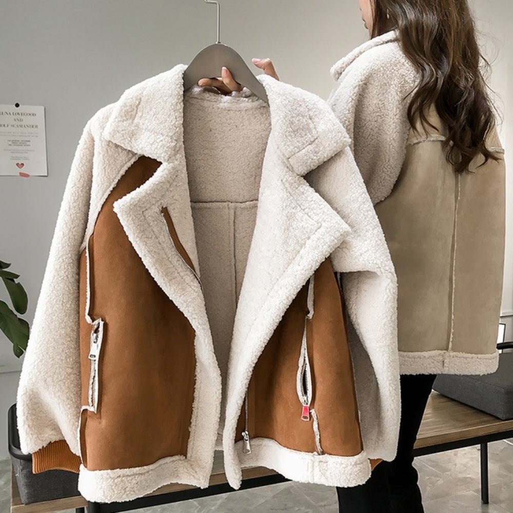 スエードボアムートンジャケット｜オフィスカジュアル レディース 通販