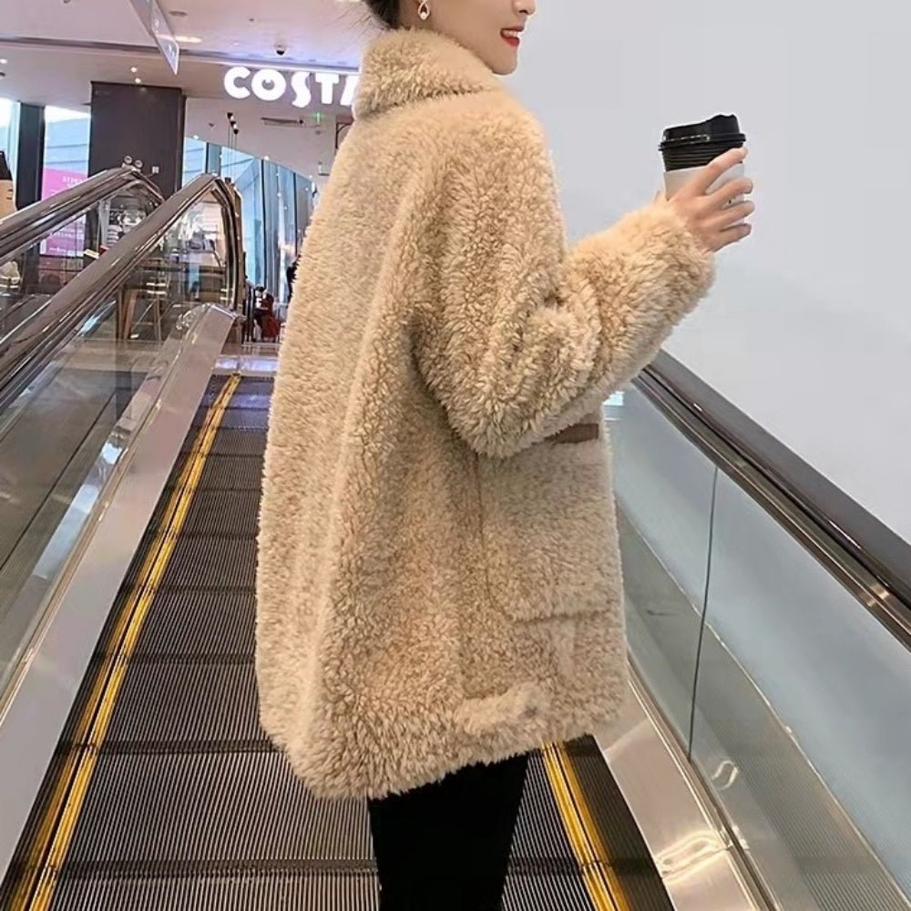 スタンドカラーボアジャケット｜オフィスカジュアル レディース 通販