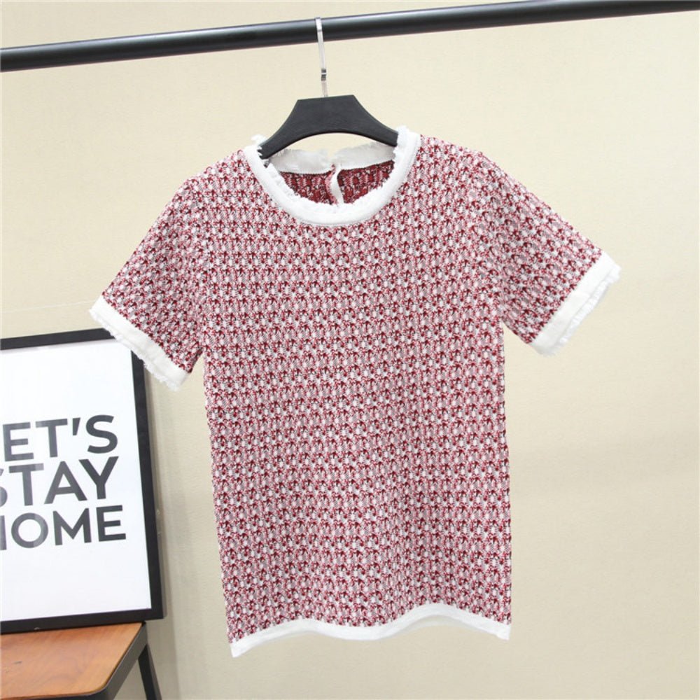 半袖ツイードトップス - Millennial Generation