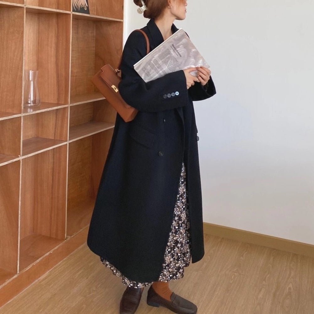 ダブルボタンロングコート｜オフィスカジュアル レディース 通販