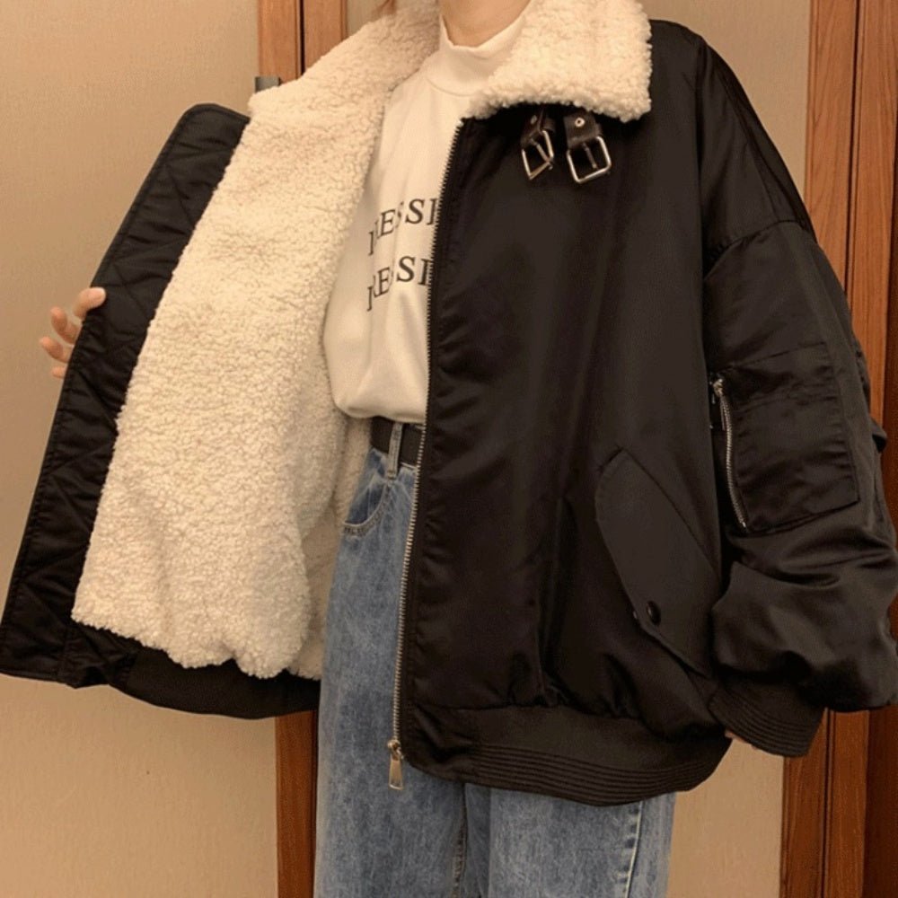 ネックベルトオーバーサイズブルゾン