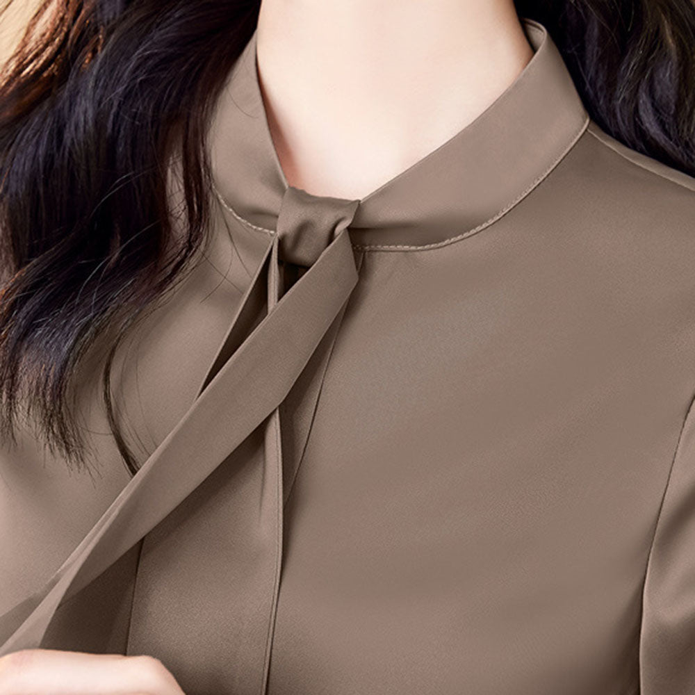 リボンボウタイベーシックブラウス