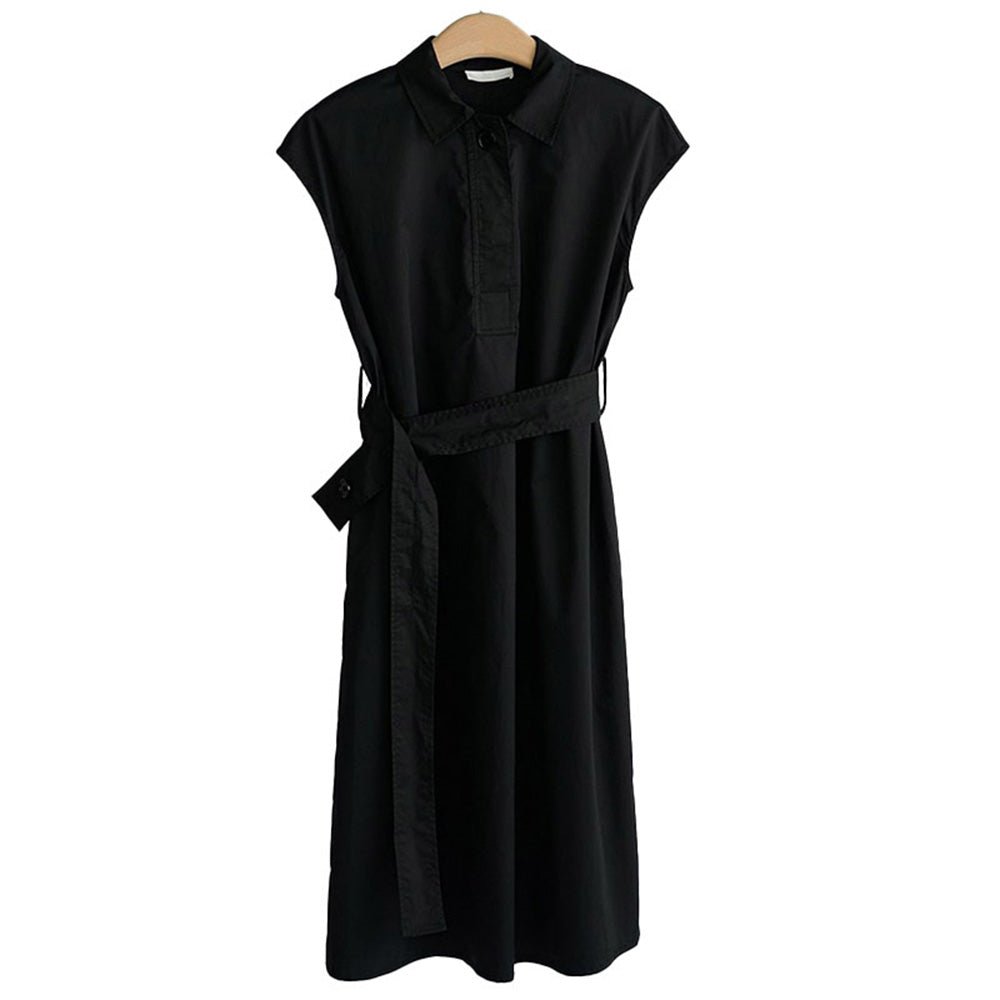 ヘンリーネックフレンチスリーブワンピース｜オフィスカジュアル レディース 通販【ミレジェネ】