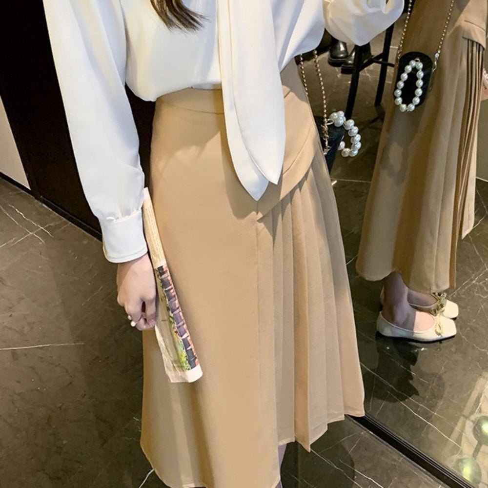 アシメプリーツスカート