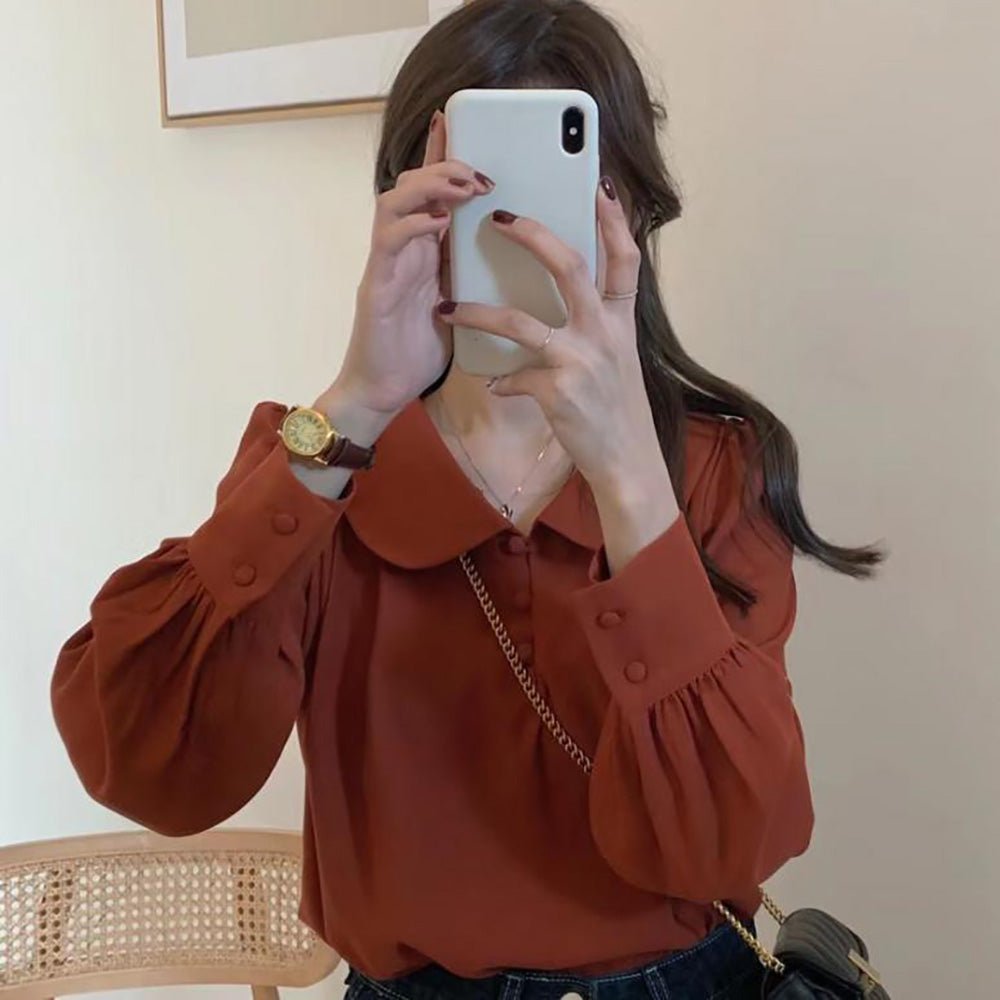 【希少】テュエリー ミュグレー くるみボタン シースルーブラウス ビンテージ くるみボタン2wayとろみブラウス｜JENNE(ジェンヌ)公式通販