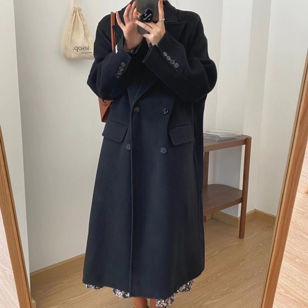 ダブルボタンロングコート｜オフィスカジュアル レディース 通販