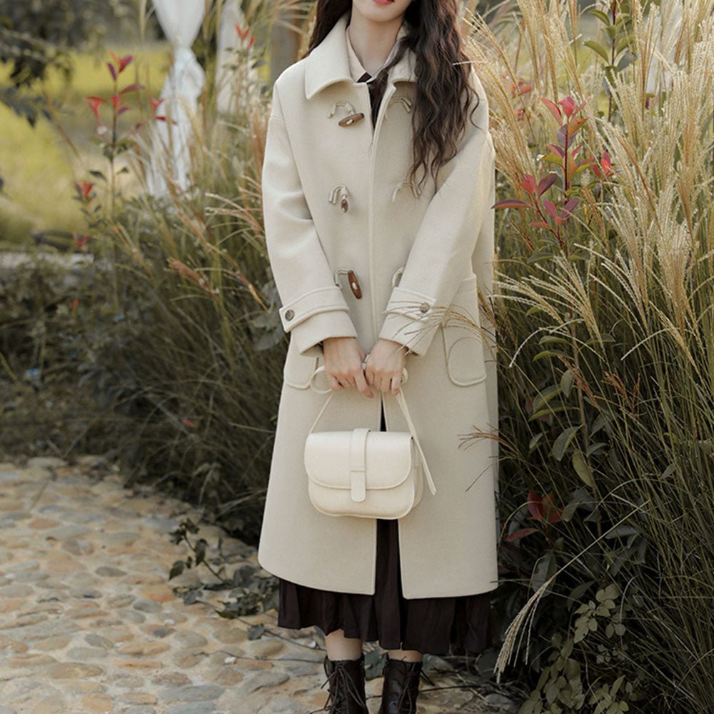 【みい】【新品 未使用】ロングダッフルコート mizuiro ind｜Aライン ウール ダッフル ロングコート 4-2201523a-yo