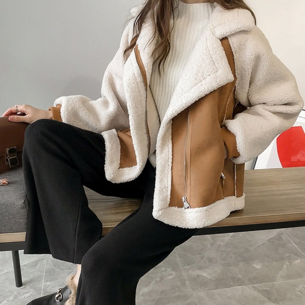 スエードボアムートンジャケット｜オフィスカジュアル レディース 通販