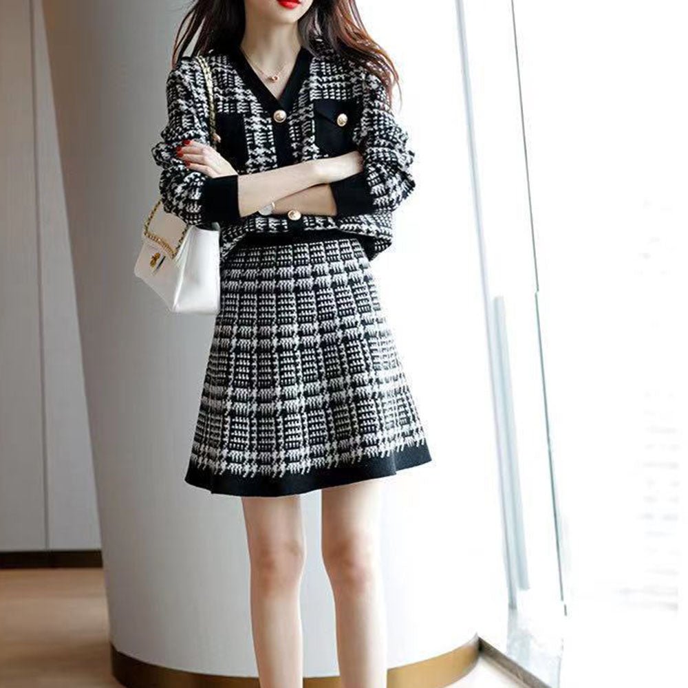 ツイードニットセットアップ｜オフィスカジュアル レディース 通販