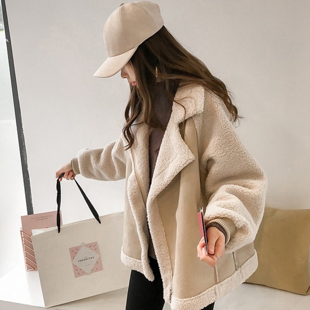 スエードボアムートンジャケット｜オフィスカジュアル レディース 通販