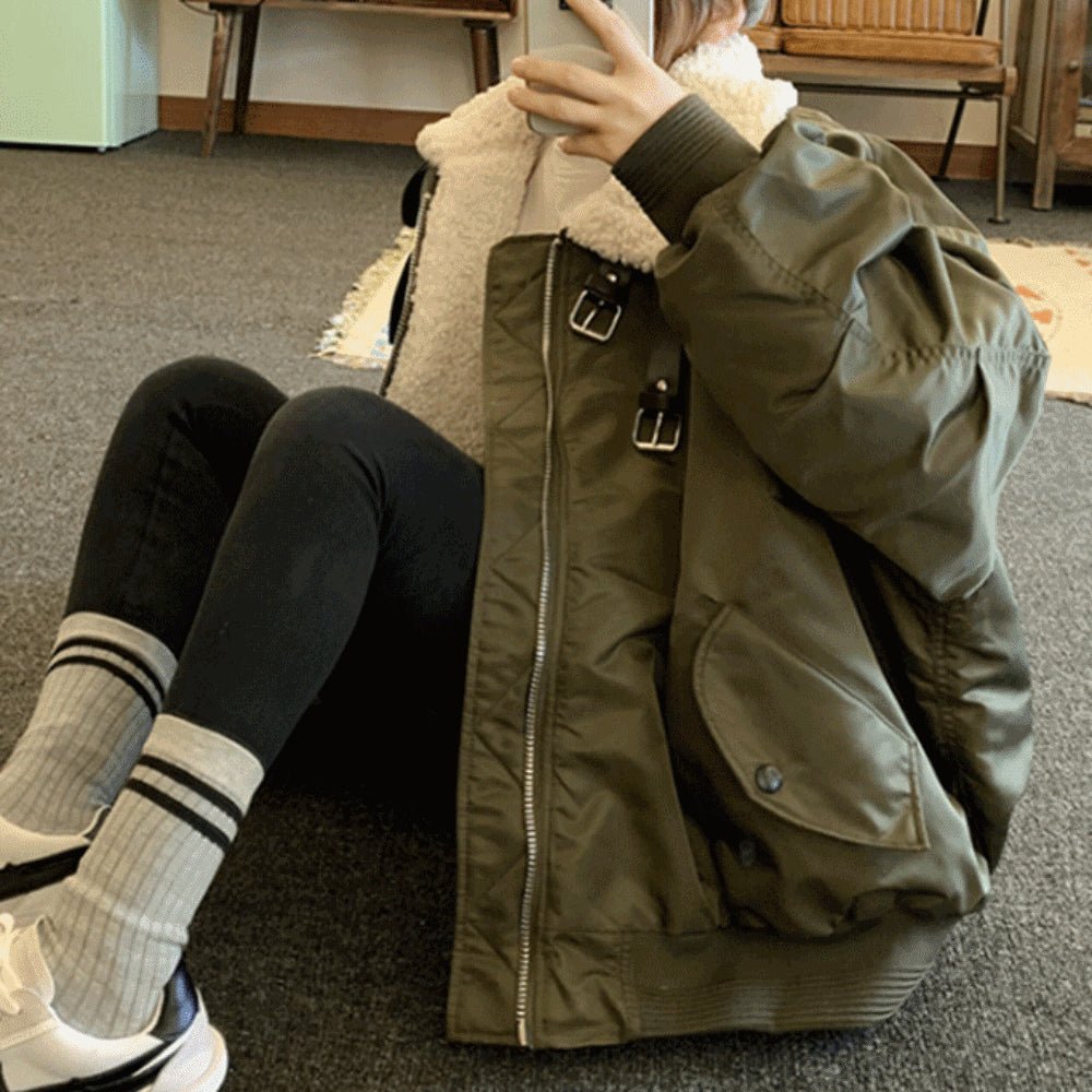 ネックベルトオーバーサイズブルゾン