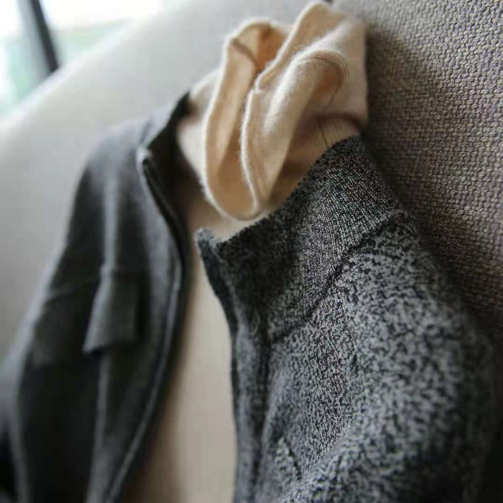 スタンドネックジッパージャケット