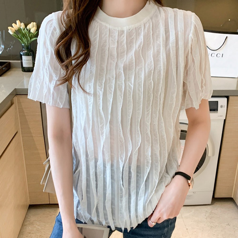 ルーズプリーツ半袖Tシャツ｜オフィスカジュアル レディース 通販【ミレジェネ】