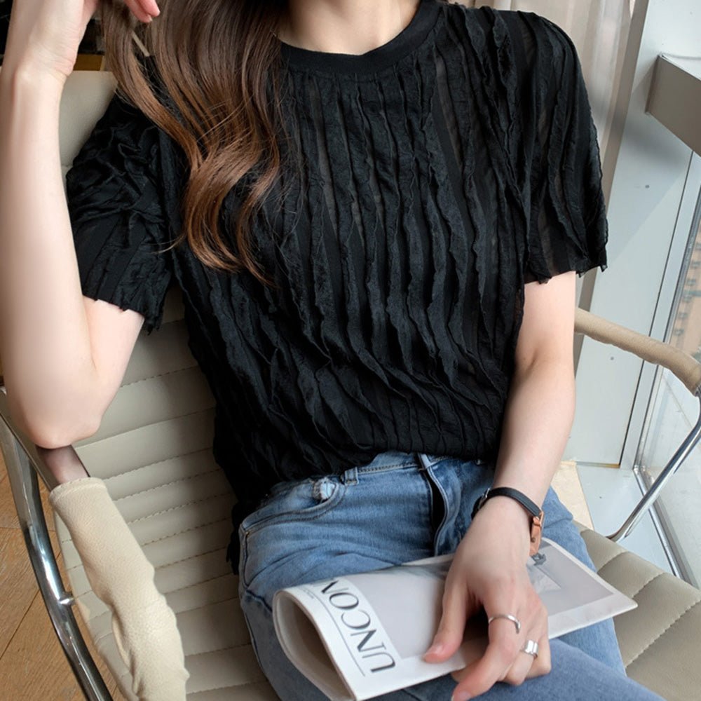 ルーズプリーツ半袖Tシャツ｜オフィスカジュアル レディース 通販【ミレジェネ】