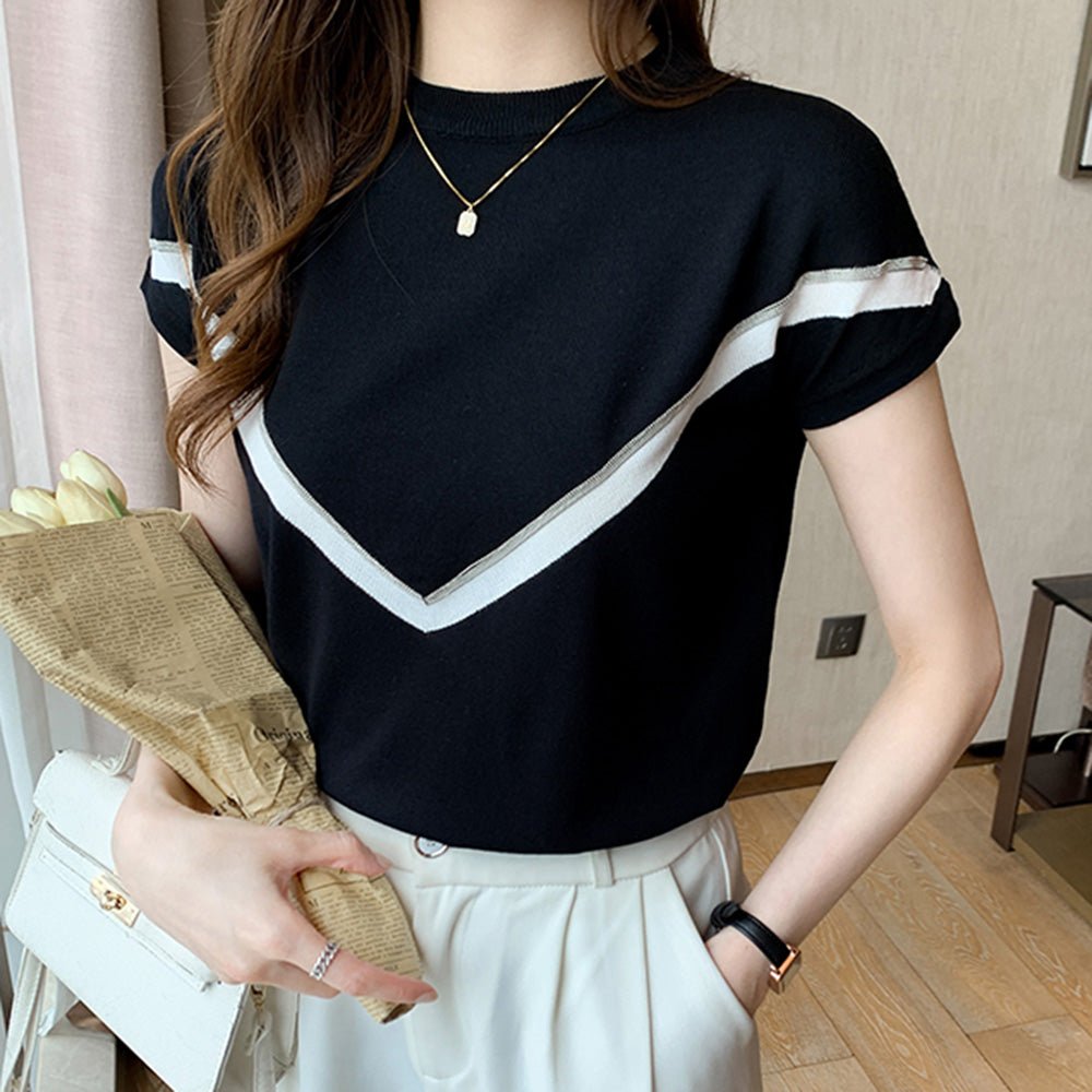 V字デザイントップス｜オフィスカジュアル レディース 通販【ミレジェネ】