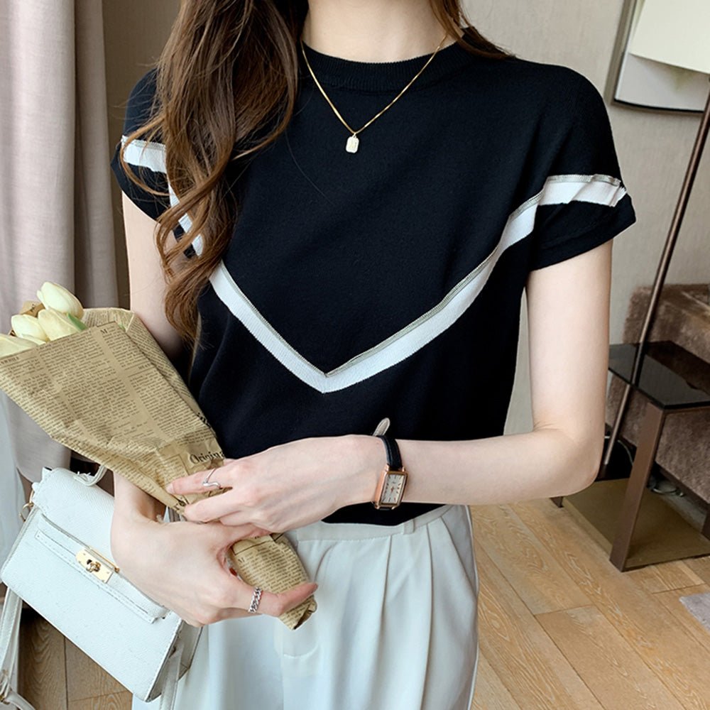 V字デザイントップス｜オフィスカジュアル レディース 通販【ミレジェネ】