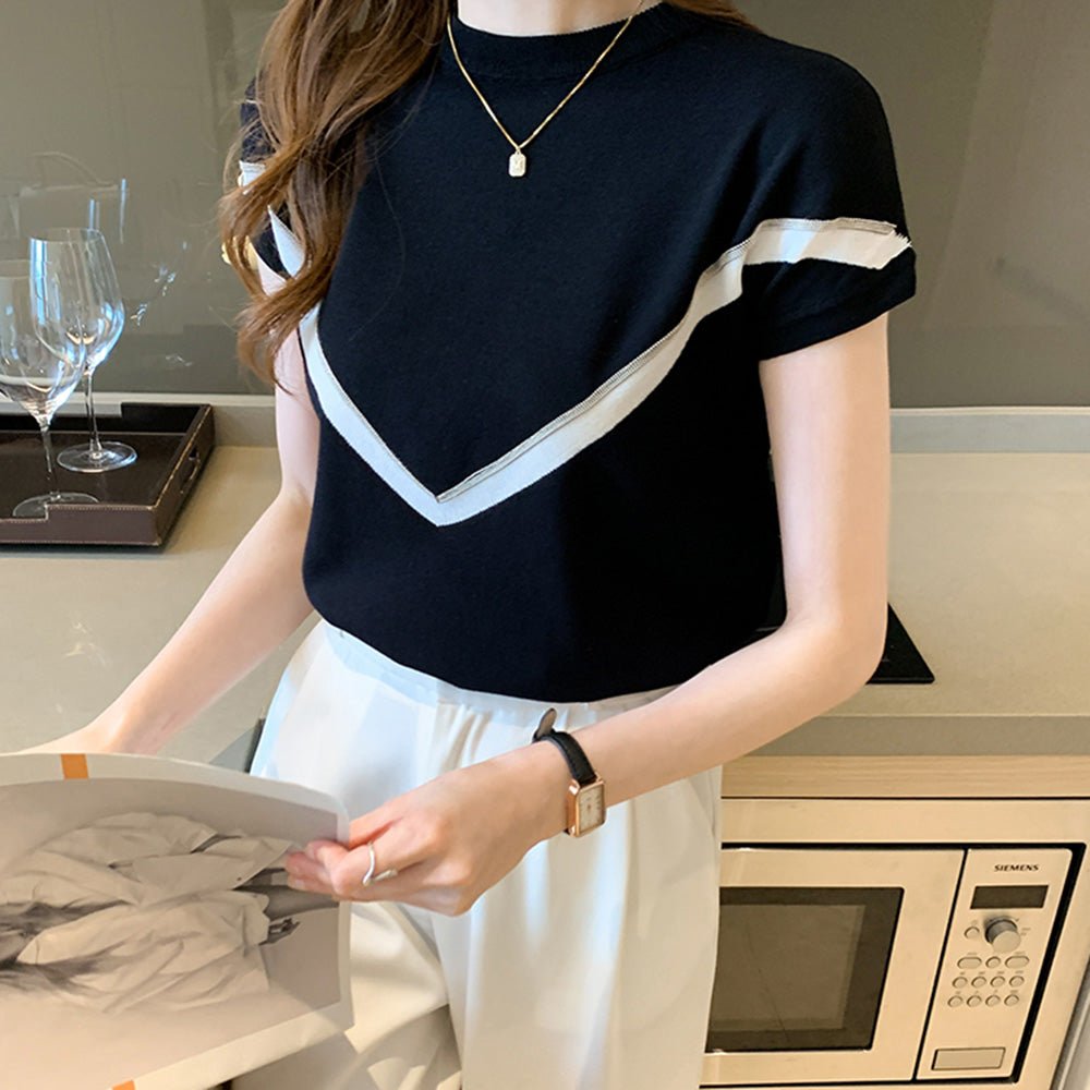 V字デザイントップス｜オフィスカジュアル レディース 通販【ミレジェネ】
