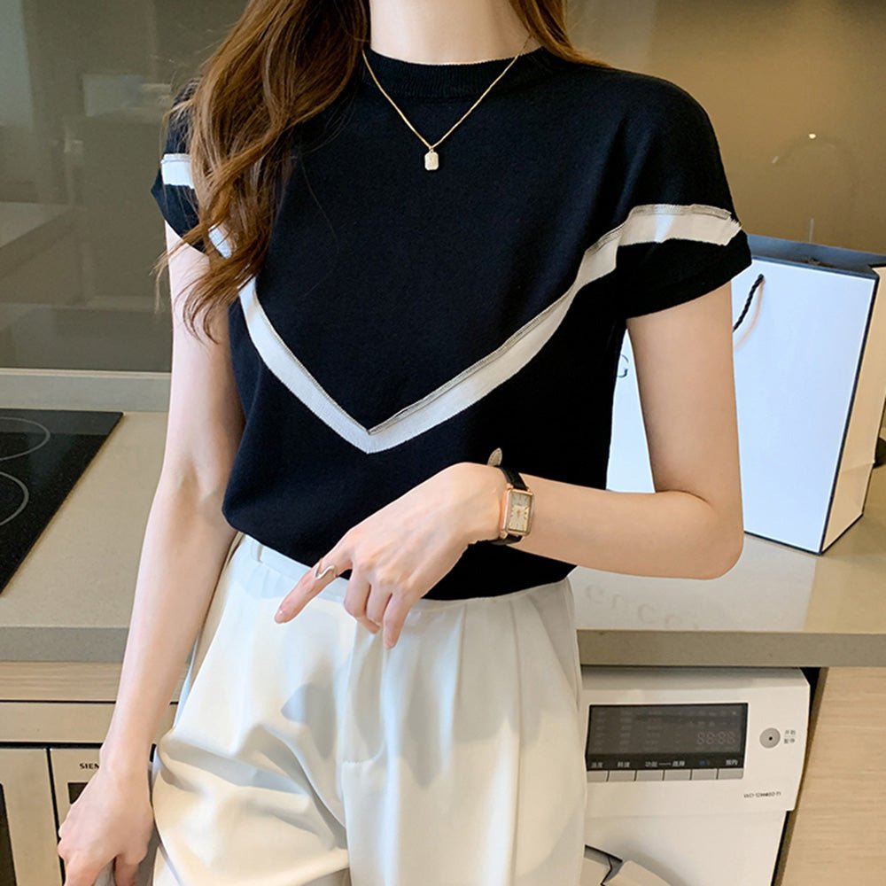 V字デザイントップス｜オフィスカジュアル レディース 通販【ミレジェネ】